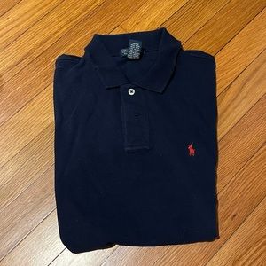 Polo by Ralph Lauren navy polo shirt shirt sleeve barely worn